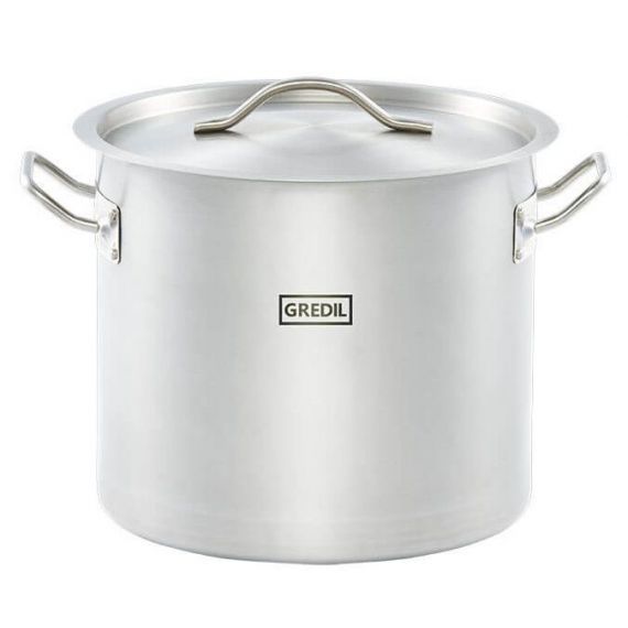 garnek wysoki z pokrywką, stalowy, Gredil, Ø 280 mm, V 15.4 l  011285 STALGAST 