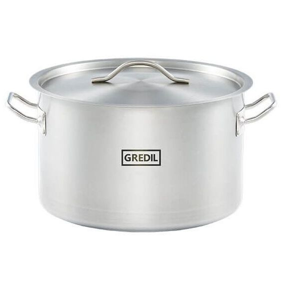 garnek średni  V 11.1 l  z pokrywką, stalowy, Gredil  Ø 280 mm| 012285 STALGAST 