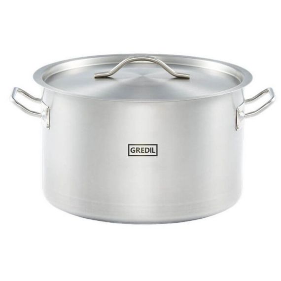 garnek średni V 16.1 l   z pokrywką, stalowy, Gredil Ø 320 mm| 012325 STALGAST 