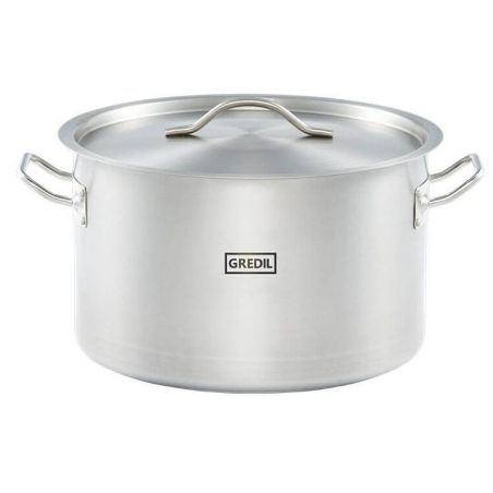 garnek średni V 16.1 l   z pokrywką, stalowy, Gredil Ø 320 mm| 012325 STALGAST 