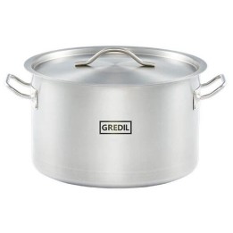 garnek średni V 22.4 l  z pokrywką, stalowy,gredil Ø 360 mm | 012365 STALGAST