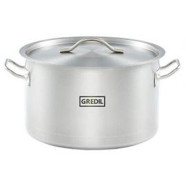 garnek średni V 22.4 l  z pokrywką, stalowy,gredil Ø 360 mm | 012365 STALGAST