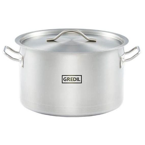 garnek średni V 22.4 l  z pokrywką, stalowy,gredil Ø 360 mm | 012365 STALGAST 