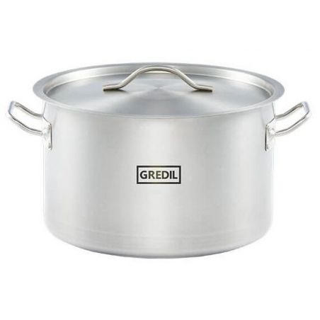 garnek średni V 22.4 l  z pokrywką, stalowy,gredil Ø 360 mm | 012365 STALGAST 