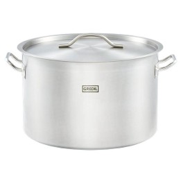 garnek średni V 32.6 l  z pokrywką, stalowy,gredil Ø 400 mm | 012405 STALGAST