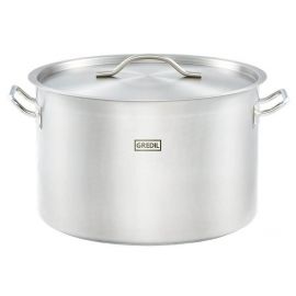 garnek średni V 32.6 l  z pokrywką, stalowy,gredil Ø 400 mm | 012405 STALGAST