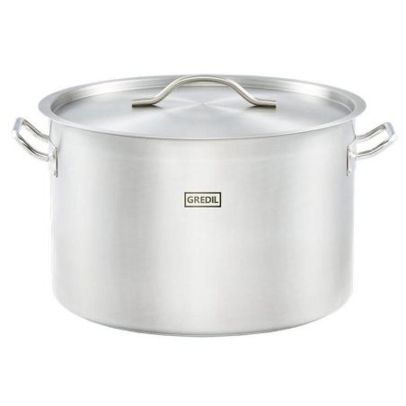 garnek średni V 32.6 l  z pokrywką, stalowy,gredil Ø 400 mm | 012405 STALGAST 