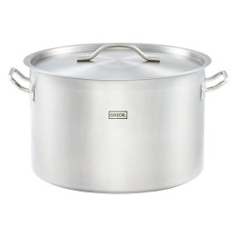 garnek średni V 57.3 l z pokrywką, stalowy, gredil Ø 450 mm | 012455 STALGAST