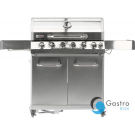 Grill gazowy  6+1 INOX 20,5KW,Z SZYBĄ  | YG-20016 yato