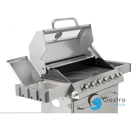 Grill gazowy  6+1 INOX 20,5KW,Z SZYBĄ  | YG-20016 yato 