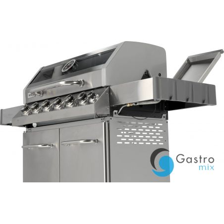 Grill gazowy  6+1 INOX 20,5KW,Z SZYBĄ  | YG-20016 yato 