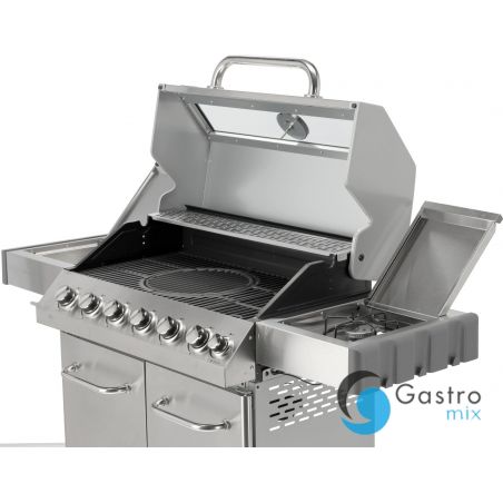 Grill gazowy  6+1 INOX 20,5KW,Z SZYBĄ  | YG-20016 yato 