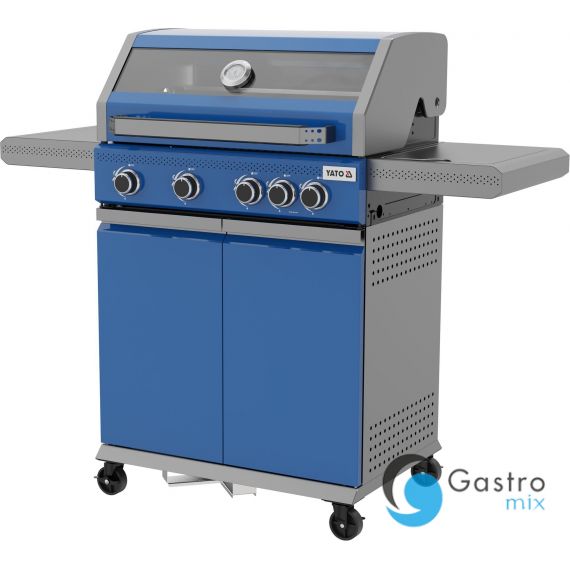 grill gazowy  OKAYA  4+1, 14,5KW, NIEBIESKI  | YG-20033 yato 