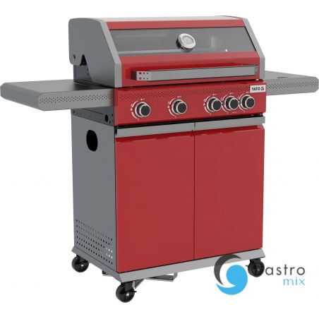grill gazowy OKAYA 4+1, 14,5KW, CZERWONY | YG-20034 yato 