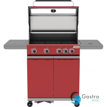 grill gazowy OKAYA 4+1, 14,5KW, CZERWONY | YG-20034 yato 