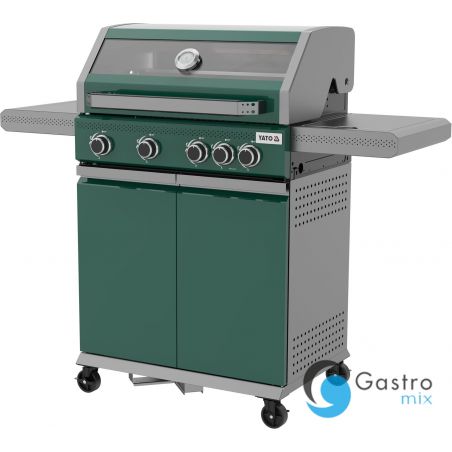grill gazowy OKAYA 4+1, 14,5KW, ZIELONY | YG-20035 yato 