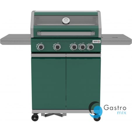 grill gazowy OKAYA 4+1, 14,5KW, ZIELONY | YG-20035 yato 