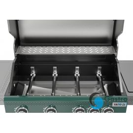  grill gazowy OKAYA 4+1, 14,5KW, ZIELONY | YG-20035 yato