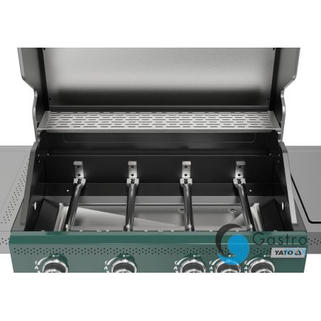 grill gazowy OKAYA 4+1, 14,5KW, ZIELONY | YG-20035 yato 