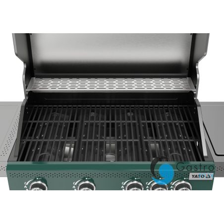 grill gazowy OKAYA 4+1, 14,5KW, ZIELONY | YG-20035 yato 