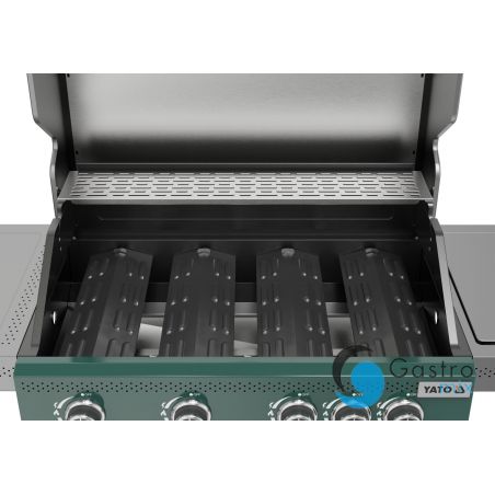 grill gazowy OKAYA 4+1, 14,5KW, ZIELONY | YG-20035 yato 