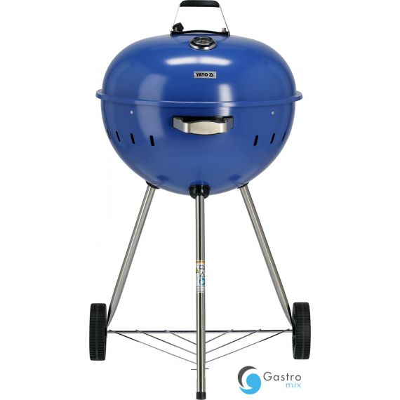 GRILL WĘGLOWY OKRĄGŁY 54CM NIEBIESKI  | YG-20302 yato 