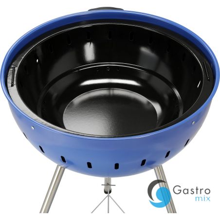 GRILL WĘGLOWY OKRĄGŁY 54CM NIEBIESKI  | YG-20302 yato 