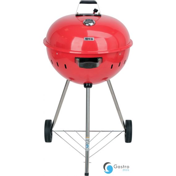 GRILL WĘGLOWY OKRĄGŁY 54CM CZERWONY | YG-20304 yato 