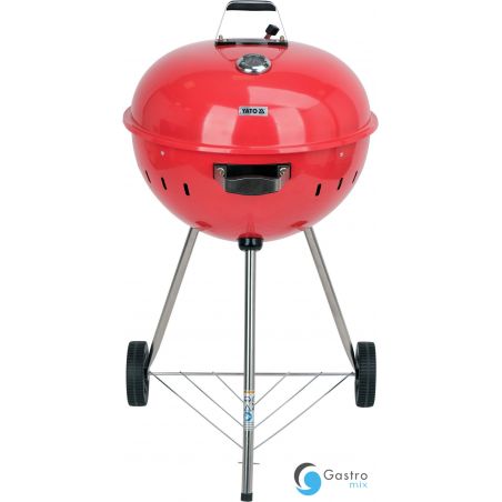 GRILL WĘGLOWY OKRĄGŁY 54CM CZERWONY | YG-20304 yato 