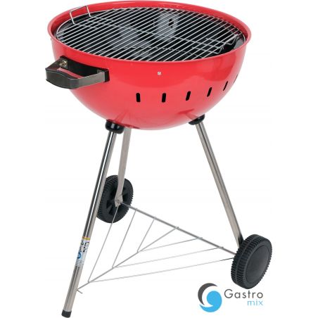GRILL WĘGLOWY OKRĄGŁY 54CM CZERWONY | YG-20304 yato 