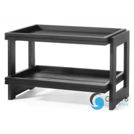Stojak 2-poziomowy Madeira Black, 574x323x(h)441mm | 504710 FINE DINE