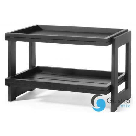 Stojak 2-poziomowy Madeira Black, 574x323x(h)441mm | 504710 FINE DINE 