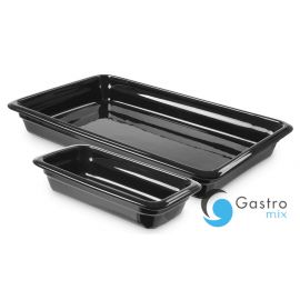Pojemnik porcelanowy GN 2/3, czarny | 783993 fine dine