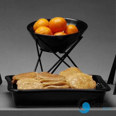 Pojemnik porcelanowy GN 2/3, czarny | 783993 fine dine 