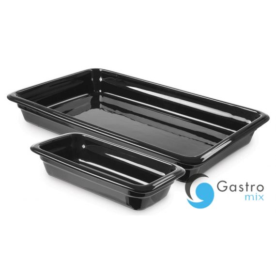 Pojemnik porcelanowy GN 1/2, czarny | 783986 hendi 
