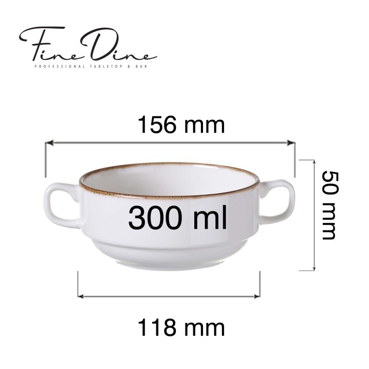 Bulionówka Vanilla, 300ml | 789452 fine dine