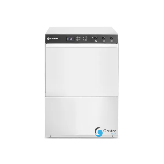 Zmywarka 50x50 Doppio, HENDI, z dozownikiem detergentu i pompą spustową, 400V/4900W | 237366 