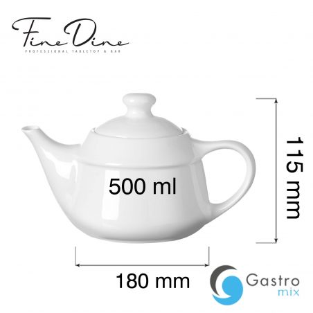 Dzbanek do herbaty Pure Crema, 500ml | 768143 fine dine 