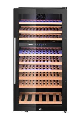 Lodówka do wina, 2-strefowa, 91 butelki, Arktic, 230L, czarny, 569x595x(H)1215mm | 237113 hendi