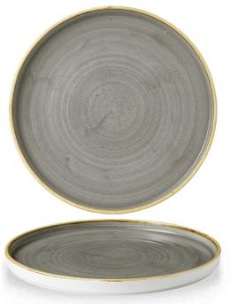 Talerz płytki z rantem Stonecast Peppercorn Grey 260 mm | SPGSWP261 FINE DINE