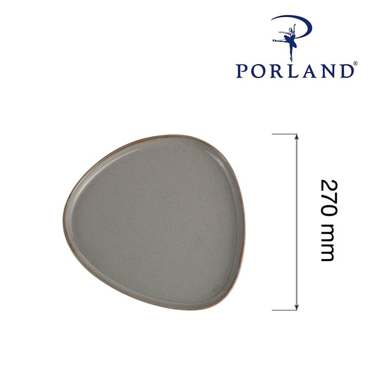 Talerz trójkątny Stone, 270mm | 04ALM007017 fine dine