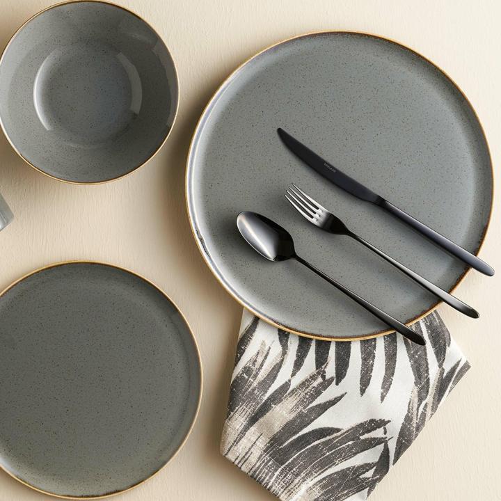 Talerz trójkątny Stone, 210mm | 04ALM007012 FINE DINE